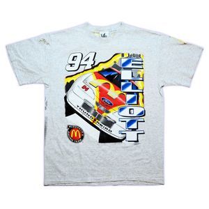 Vintage NASCAR McDonald's AOP T-Shirt [L] 90s Bill Elliott #94 *RARE *SIGNED